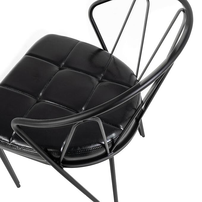 오르간 블랙 암 체어 벨벳 카페 업소용  인테리어 철제 의자 CGP